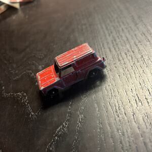 Vintage Tootsie Toy Car- Red Panel Truck- Woodie- Made in USA